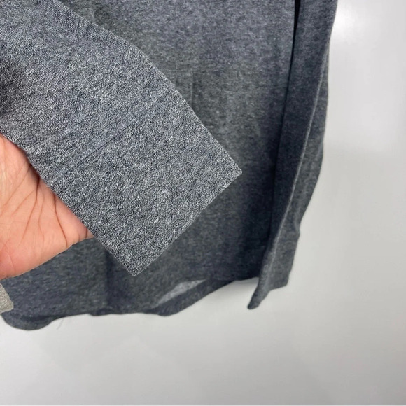 SO Lace Up Tunic Hoodie Sweater Grey Size Small - Picture 4 of 9